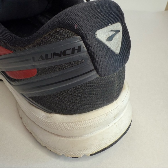 Brooks Launch 4 Men’s Running Shoes Anthracite Black Red – Size 8 D - Picture 11 of 14